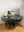 moss glass coffee table