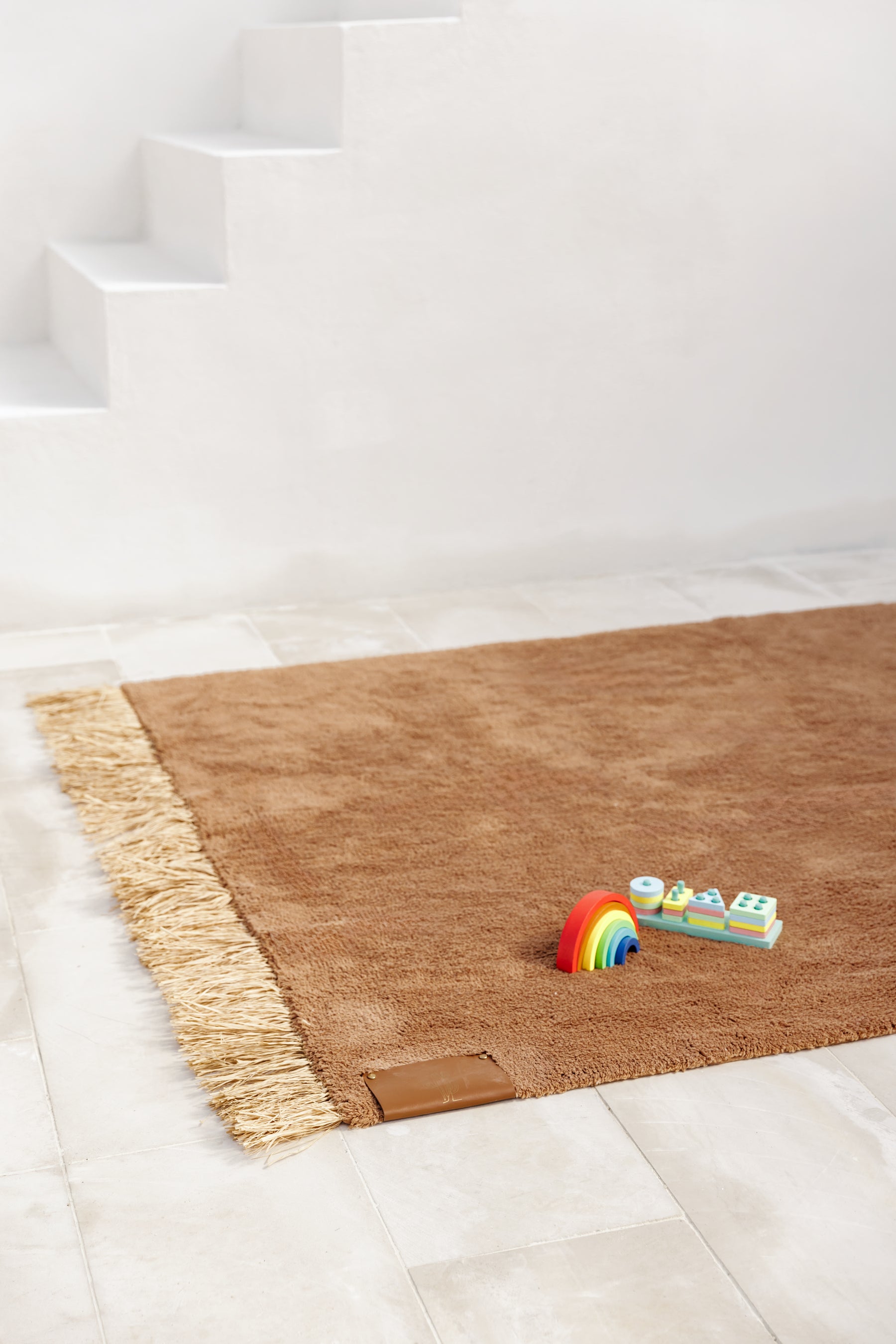 small rug & small floor pot