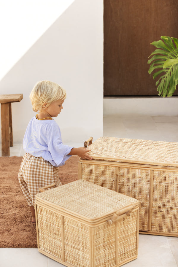 large rattan storage box addax