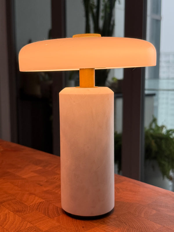 vela alabaster mushroom lamp