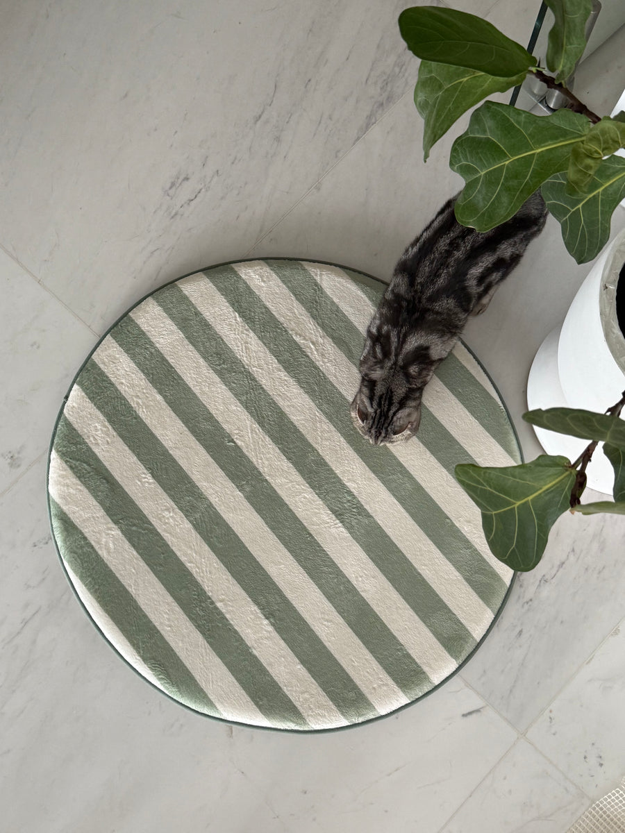 Diversatile Mini Mat Mint Slice Round Mini Mat | Baby & Pet-Soft Mat – nomada