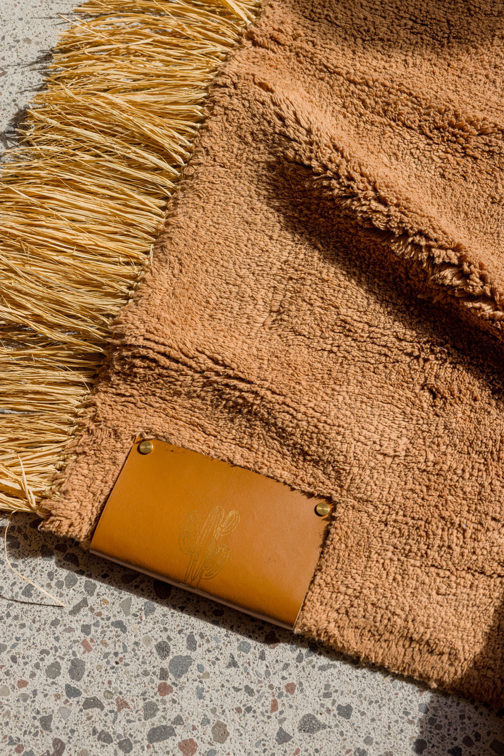 small rug & large floor pot