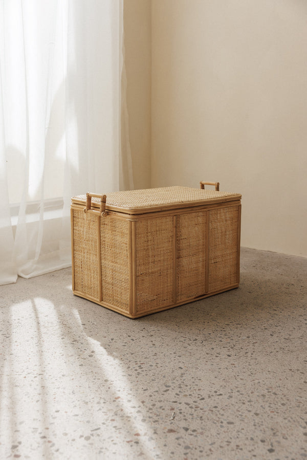 large rattan storage box addax