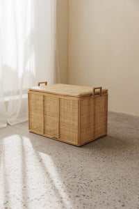 large rattan storage box addax