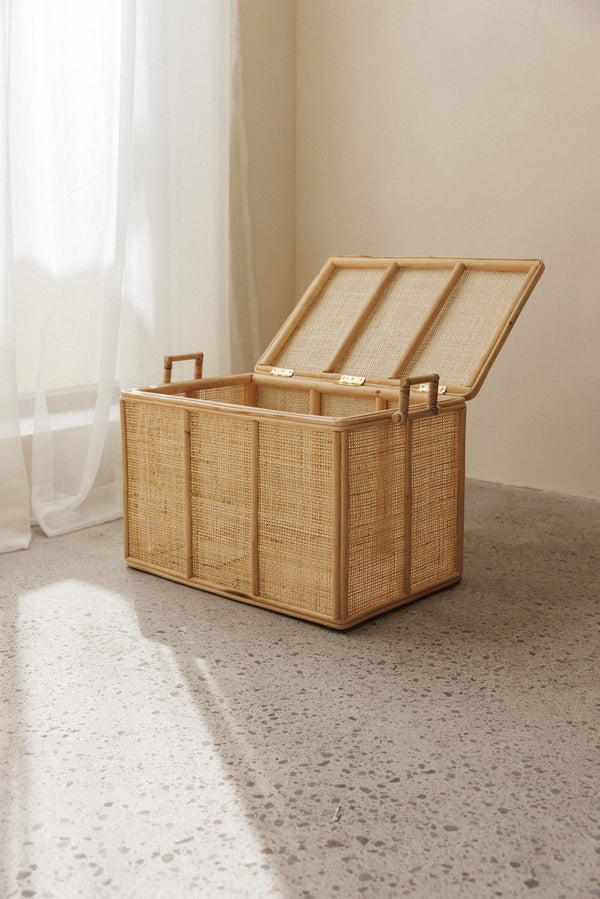 small & large rattan storage