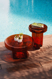 tangelo glass coffee table