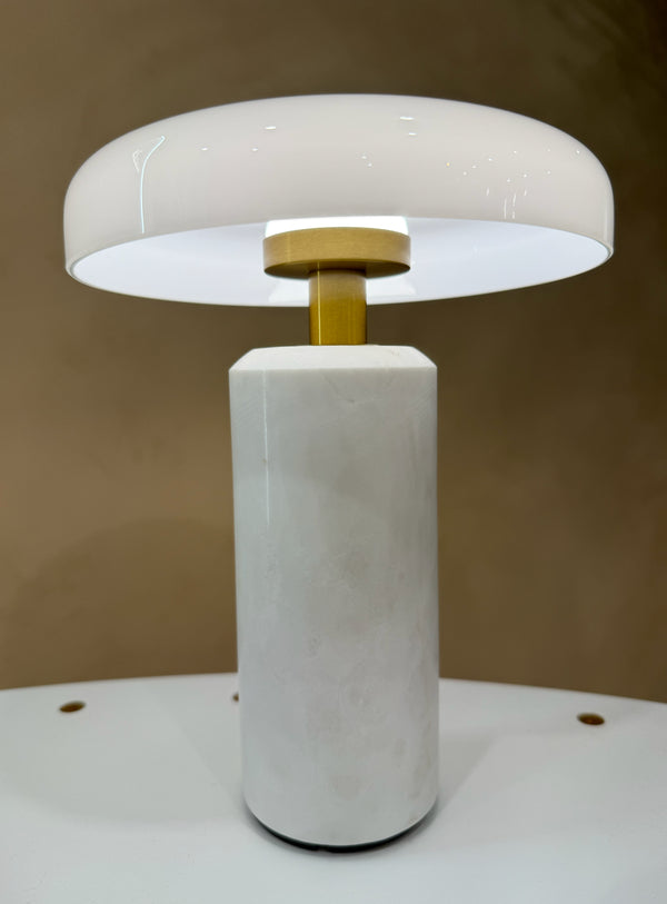 vela alabaster mushroom lamp
