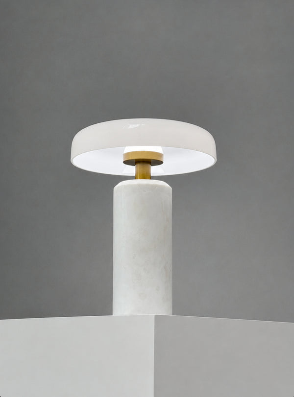 vela alabaster mushroom lamp