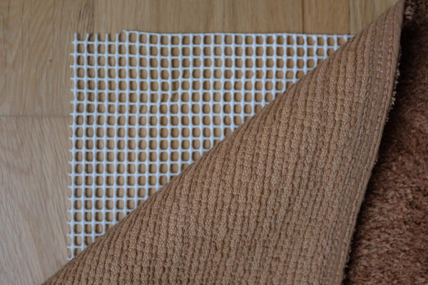 non slip rug underlay large cream