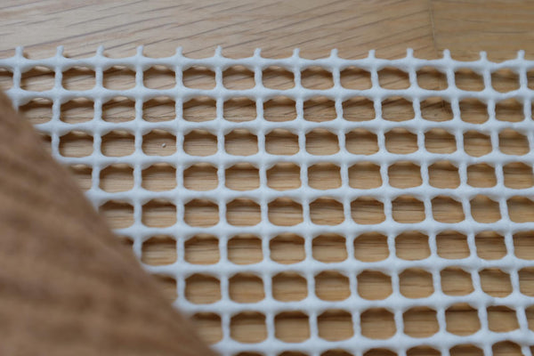 non slip rug underlay large cream
