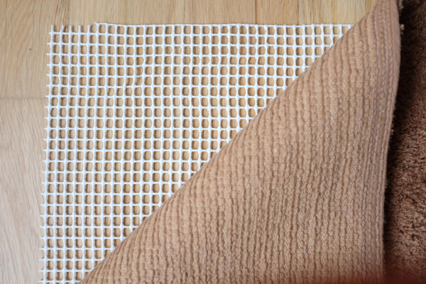 non slip rug underlay large cream