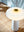 vela mushroom lamp white glass
