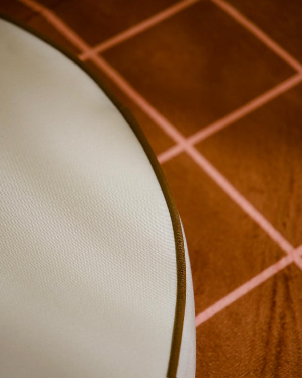 palma bone round floor cushion