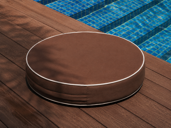 palma cacao round floor cushion