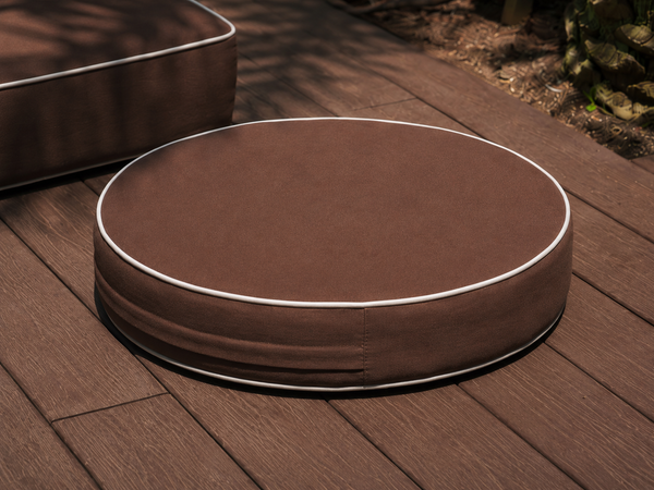 palma cacao round floor cushion