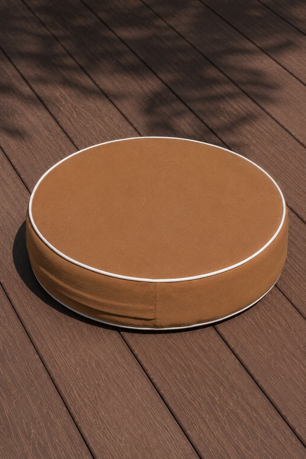 palma cacao round floor cushion